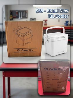 13L Portable Cooler Box (Hard‐Shell Insulated)