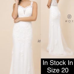 New With Tags Size 20 Wedding Dress $275