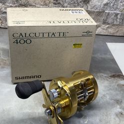 Shimano CALCUTTA 400TE GOLD Levelwind Fishing Reel -XLNT PLUS in BOX!!