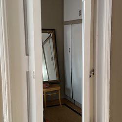 mirrored jewelry cabinet wall mounted or over door 