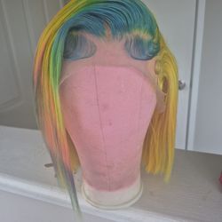 Custom colored wig free install