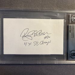 Rocky Bleier signed IC.Negotiable 