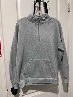 Grey zipup sweater