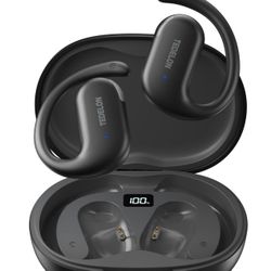 Open Ear Headphones Bluetooth 5.4: 50H Playtime, 16.2mm Drivers, 