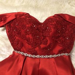 Red Dress  Juniors Size Xs 