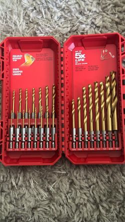 Milwaukee Tool  23 Pc. SHOCKWAVE™ Impact Duty RED HELIX™ Titanium Drill Bit Set