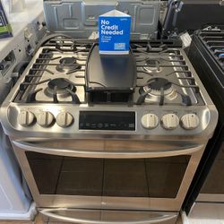 LG Smart Slide In Dual Fuel Range D9 4L