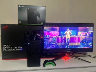 32 inch Asus Rog Swift OLED pg32ucdmr 4K gaming monitor & Xbox Series x 2tb Galaxy Edition