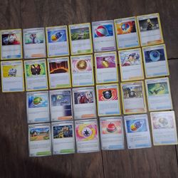 Pokémon trainers cards lot