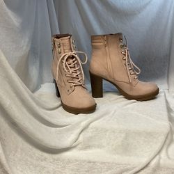 Guess Combat Style Heeled Boots Size 7.5