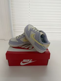 Nike Dunk Low SE Kids – Purple/Yellow – Size 9C – $80