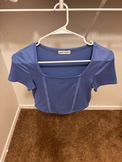 Popular 21 Blue Corset Crop Top Size S