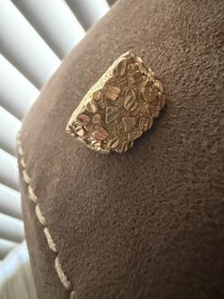 14K Chunky Nugget Ring