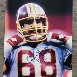 RUSS GRIMM Signed 8x10 Photo Washington Redskins Autograph with HOGS