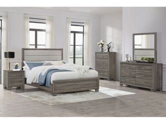 Wright Brown Oak 5-piece California King Bedroom Set