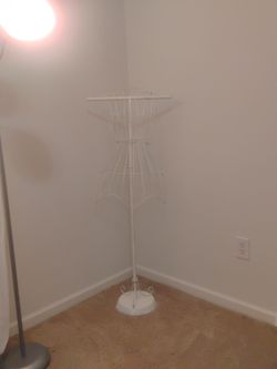 Vintage white metal wire dress form