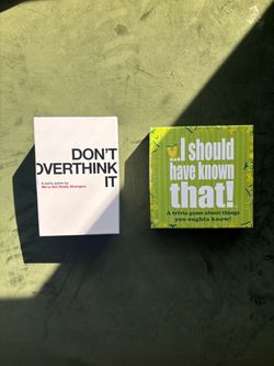 Party Game Bundle – Don’t Overthink It + I Should Have Known That