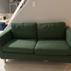 Green IKEA couch