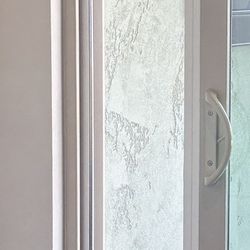PetSafe Doggy Door for Sliding Glass Doors, Adjustable Height 91 7/16" to 96", No-Cut DIY Install, Aluminum Panel, Ideal for Renters, for Medium Dogs 