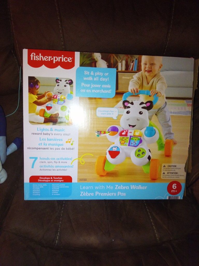 Fisher Price Learn With Me Zebra Push Toy