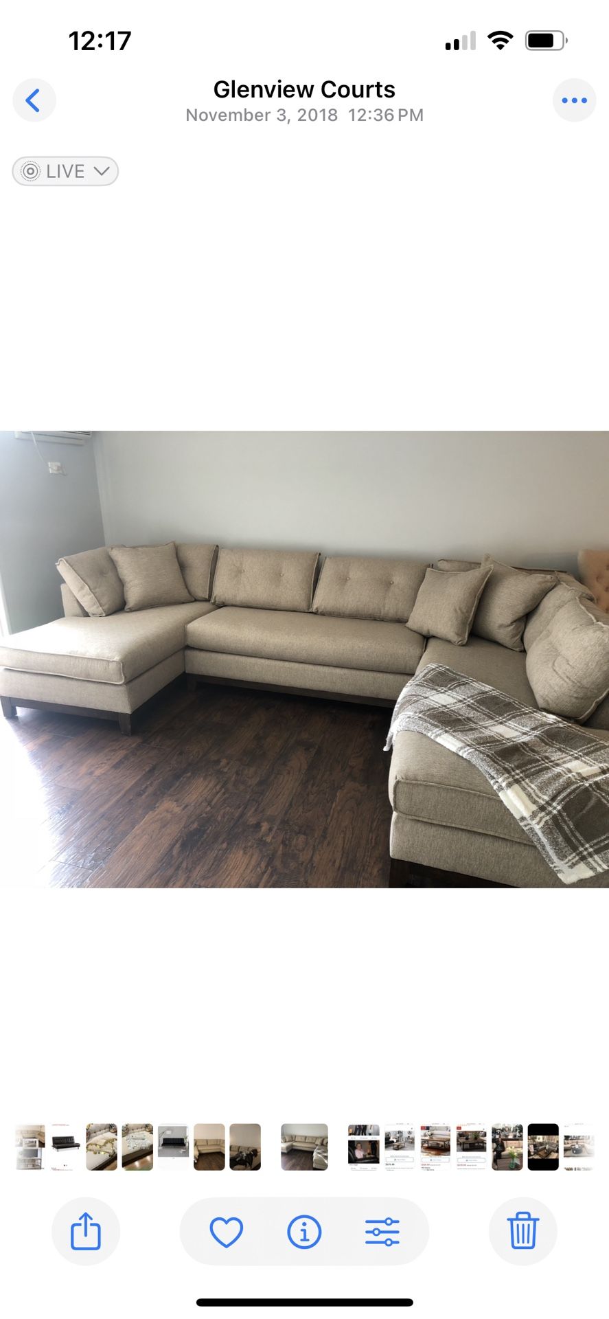Eastwood 3 Piece Left Facing Sectional