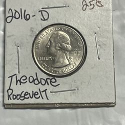 2016-D Theodore Roosevelt Quarter Uncirculated 