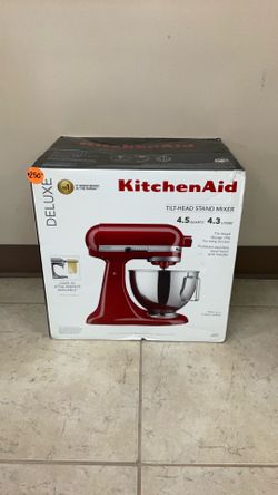 KITCHEN AID DELUXE 4.5 QT TILT-HEAD STAND MIXER KSM97ER EMPIRE RED.