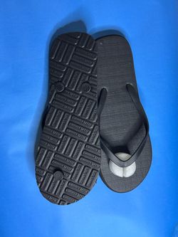 Black Rubber Flip Flops