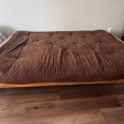 Bed / Sofa Futon With Cotton Mattress (Full Size)