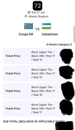 FIFA World Cup 2026 Atlanta Tickets