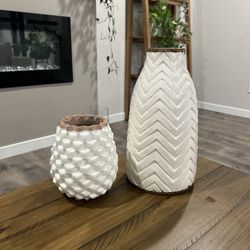 White Vase Set 