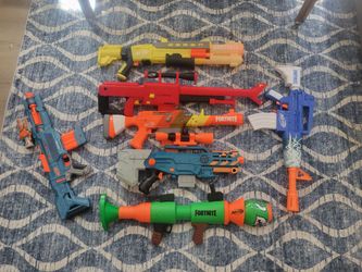 NERF guns and accessories