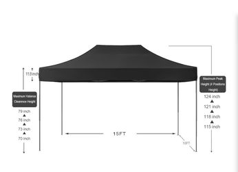 10” x 15” EZ UP canopy
