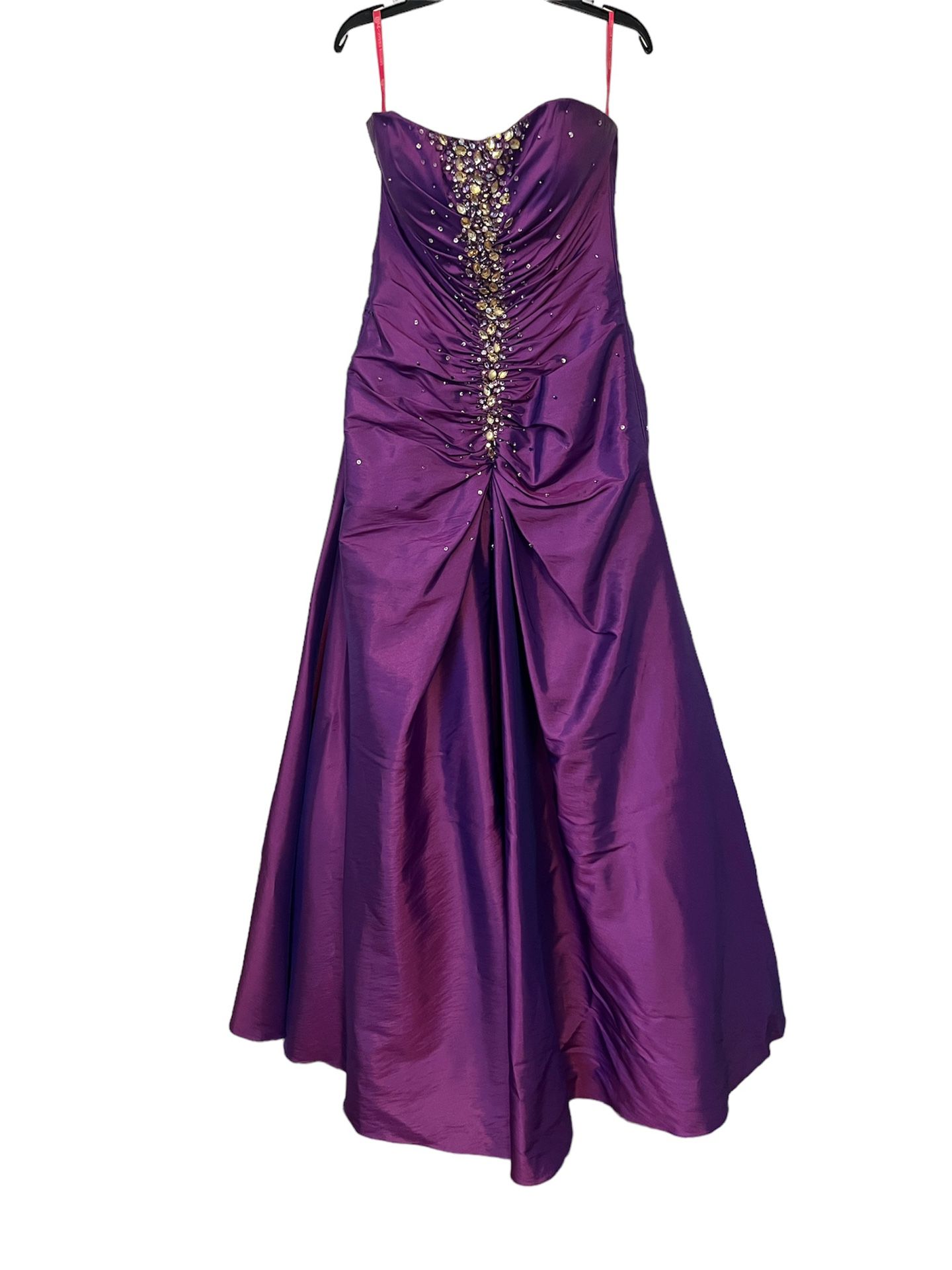 Purple Bejeweled Formal Dress (6)