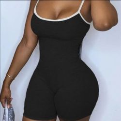 fashion low-cut stretch tight summer playsuit