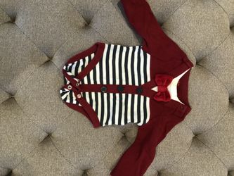 Cat & Jack Newborn bow tie onesie