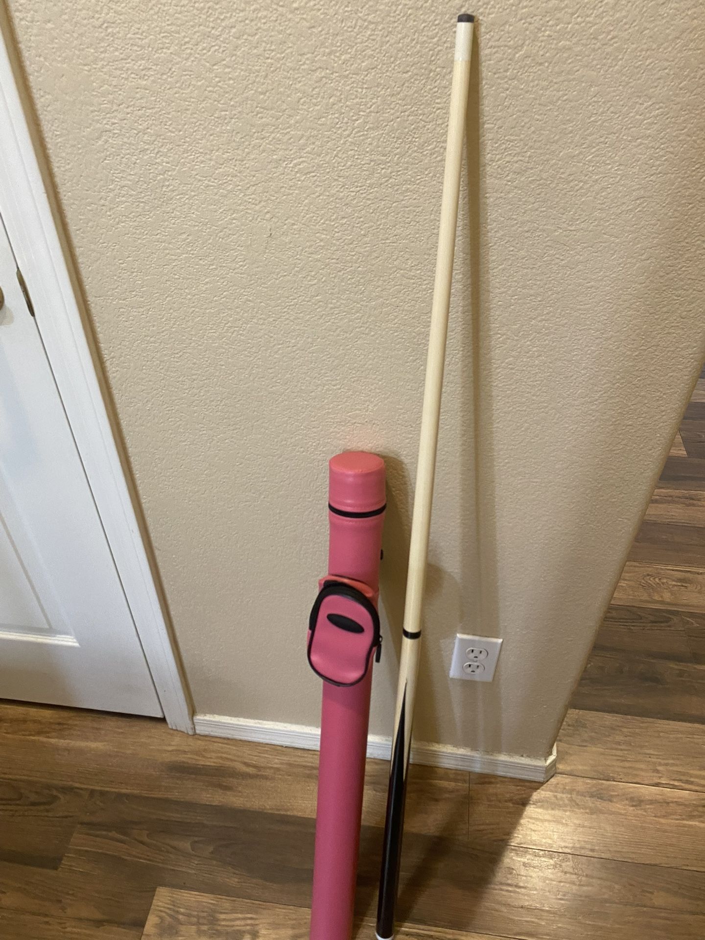 Two Pool Cues And A Case