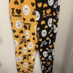 Friday The 13th Adult Soft Fleece Pajama Lounge Pants, Size Xl