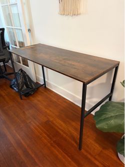 Industrial desk/console table