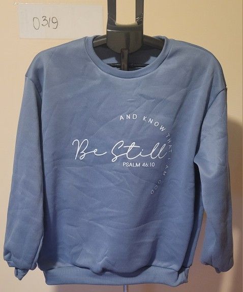 Blue Crewneck Sweatshirt - Size M (0319)