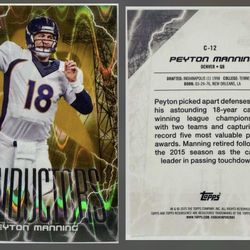 2024 Topps Resurgence -  Peyton Manning - Conductors Gold Power Surge /50