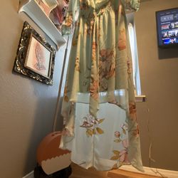 Floral Off The Shoulder Dress 