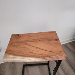 Powered Side Table With USB Outlets 
