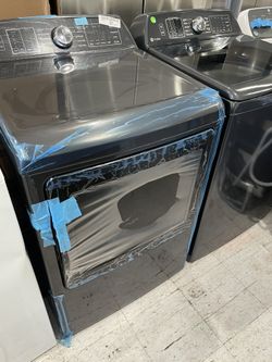 GE TOP LOAD WASHER WITH FRONT LOAD ELECTRIC DRYER SET NEW/SCRATCH/DENT-$750