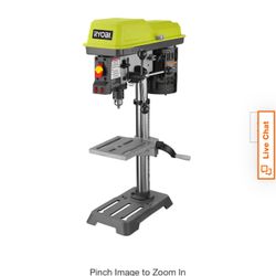 Ryobi 10 In 5 Speed drill Press- Exactline Laser Alignment System 