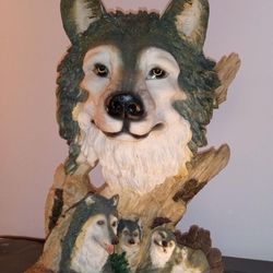 Wolf Bust Home Decor