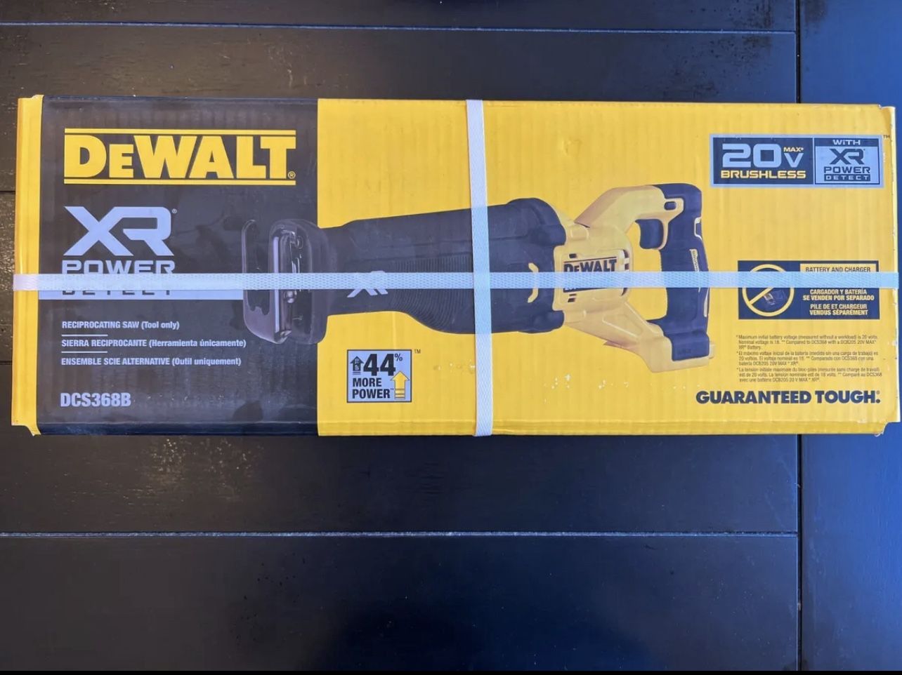 Brand New- DEWALT DCS368B 20V MAX XR Reciprocating Saw POWER DETECT