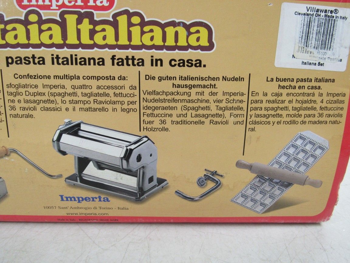 Imperia Pastaia Italiana Homemade Pasta Ravioli Lasagna Maker New