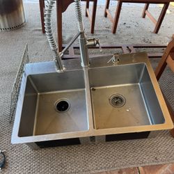 Stainless Steel Sink and Faucet