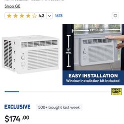 GE Small Room Window Air Conditioner, (115-Volt, 5000-BTU)